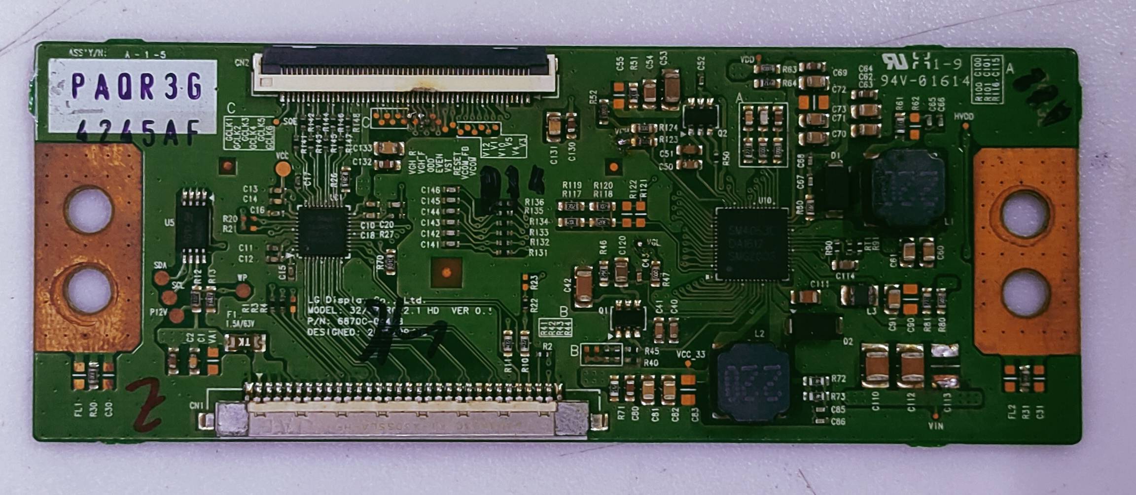 VIDEOCON TVR32HH0ZF2 LED TV FHD TCON PART NO.PA0R3G- 4245AF image 3