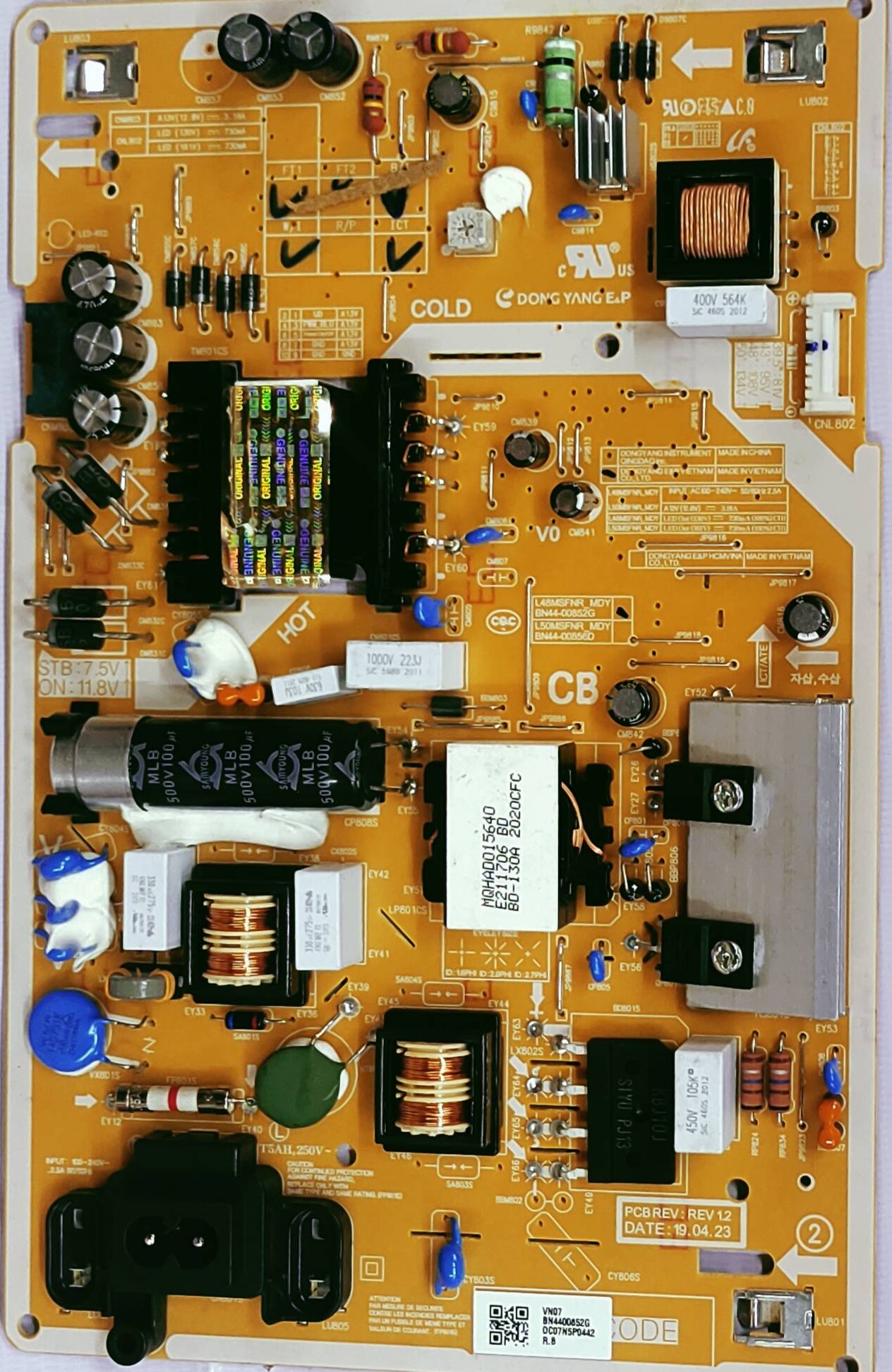SAMSUNG UA43M5100DRLXL Power Supply Board #wb 32 image 2