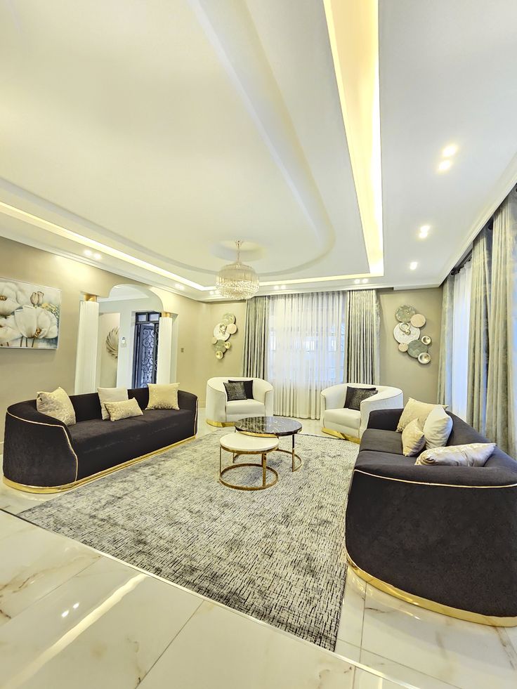 Contemporary False Ceiling Interiors image 3
