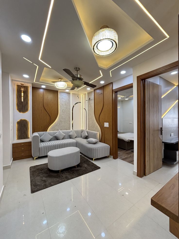 Stylish Gypsum Ceiling Services for Living Rooms image 5