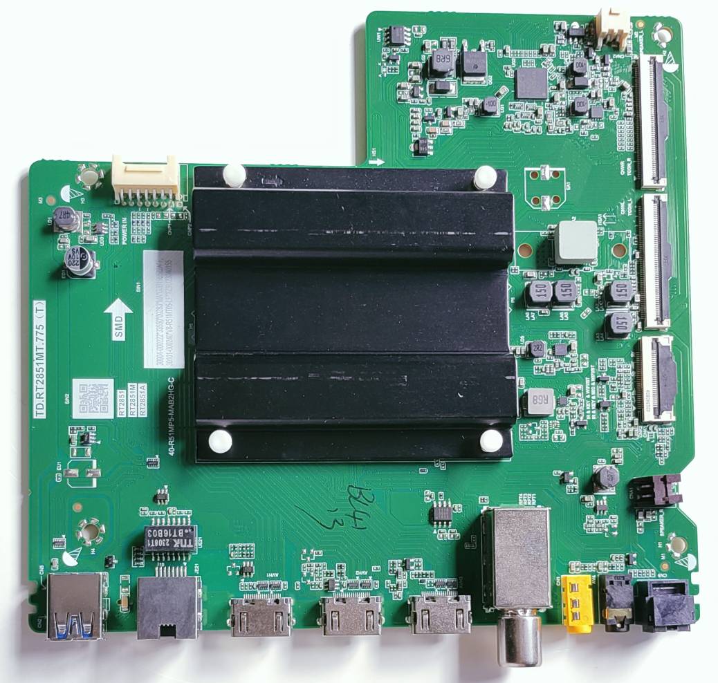 TCL/Iffalcon IFF43Q73 Google LED TV New Motherboard, Main Board, Main PCB ( TD.RT2851MT.775 (T)) image 3