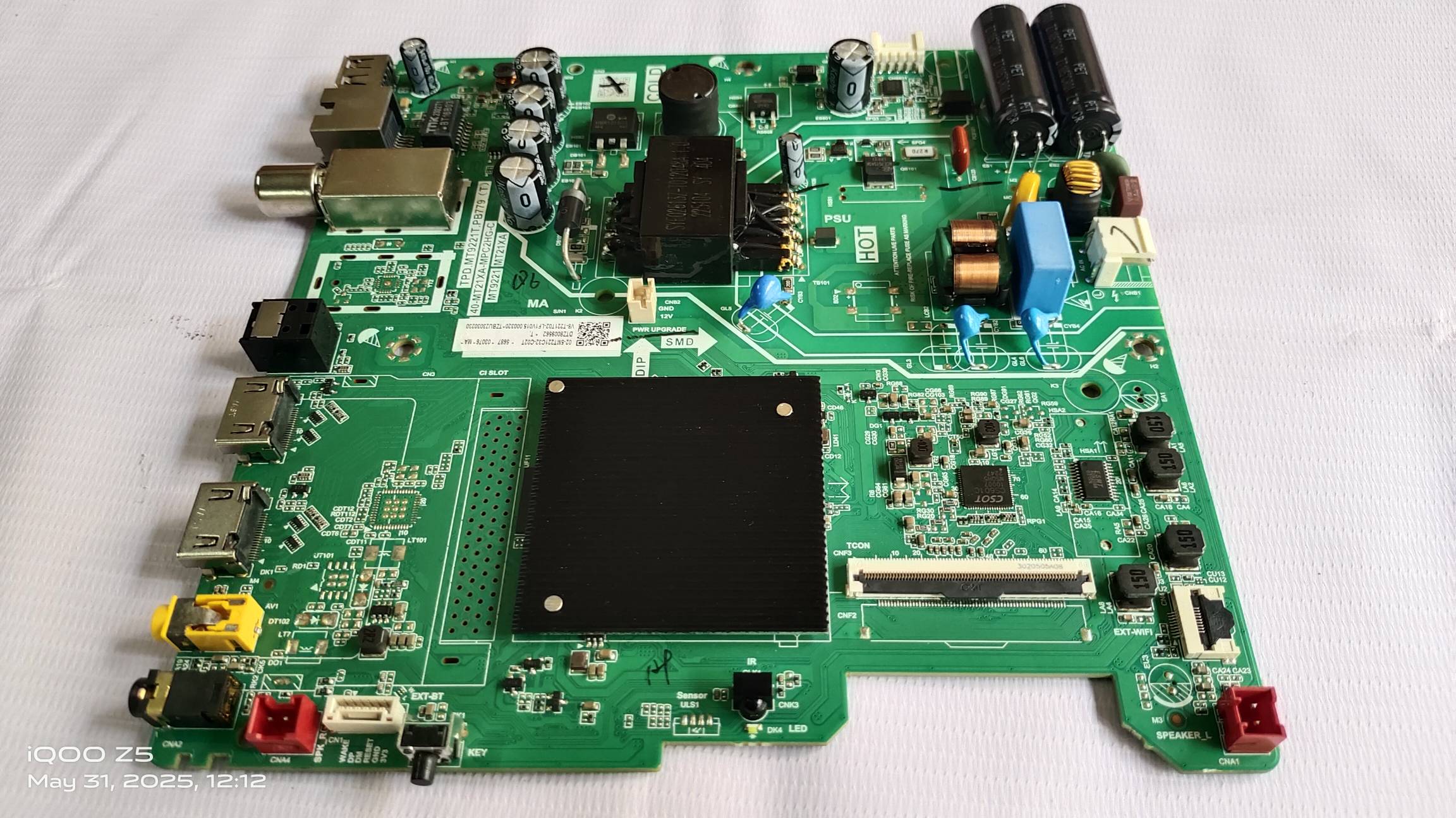IFFLCON IFF32S53 , TCL 32S5400  Android Main Board, Android Mother Board, MAIN BOARD, MOTHER BOARD Combo Board  #WB06 image 6