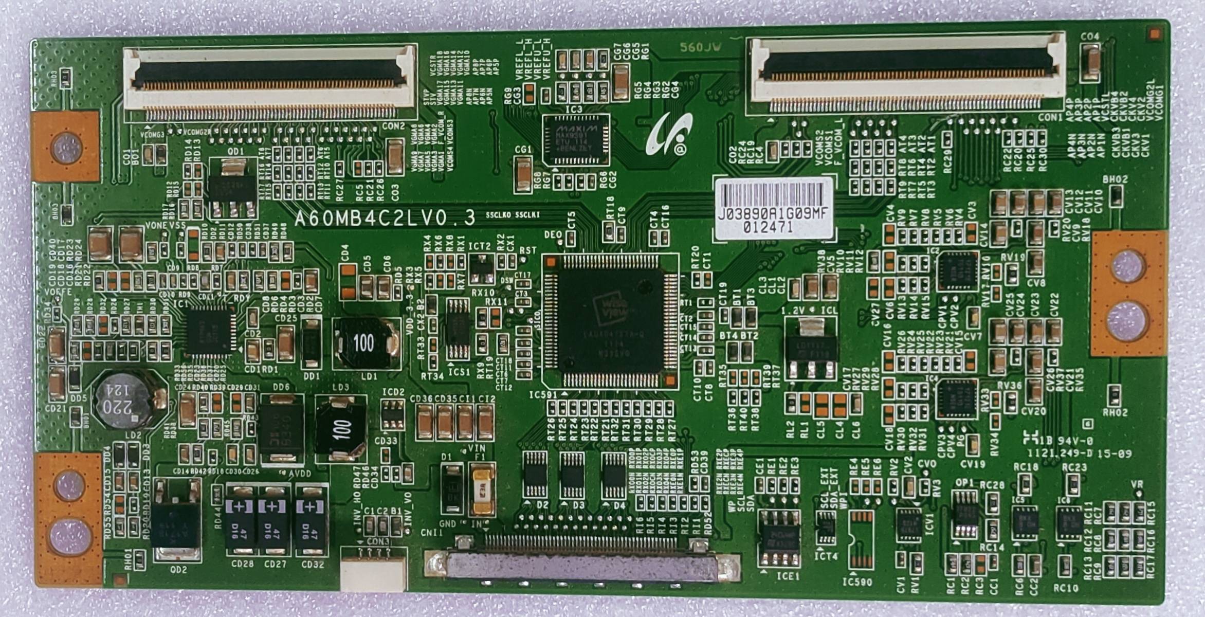 VIDEOCON 32" LED TV FHD TCON PART NUMBER- A60MB4C2LV0.3 image 3