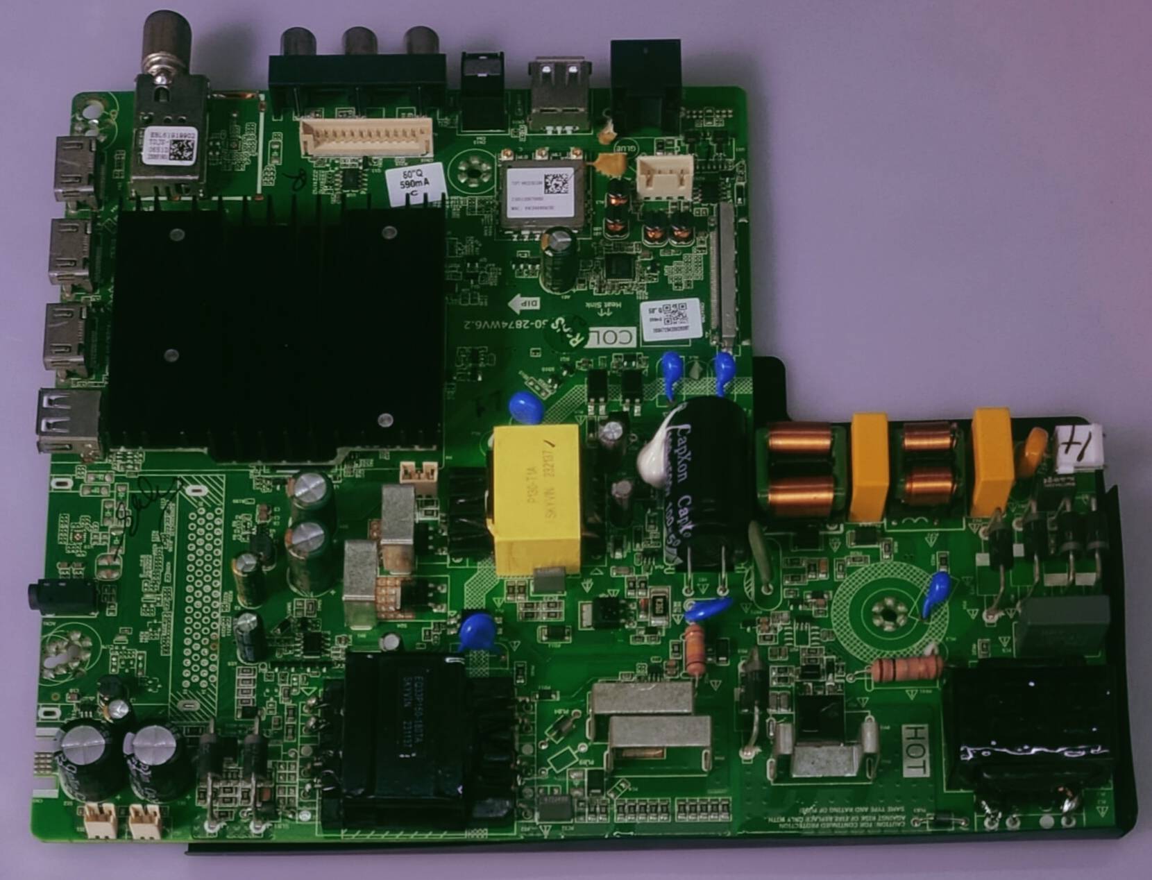 VISE 4K Web OS LED TV Model Number V550QWA2B Mother Board #wb42 image 3