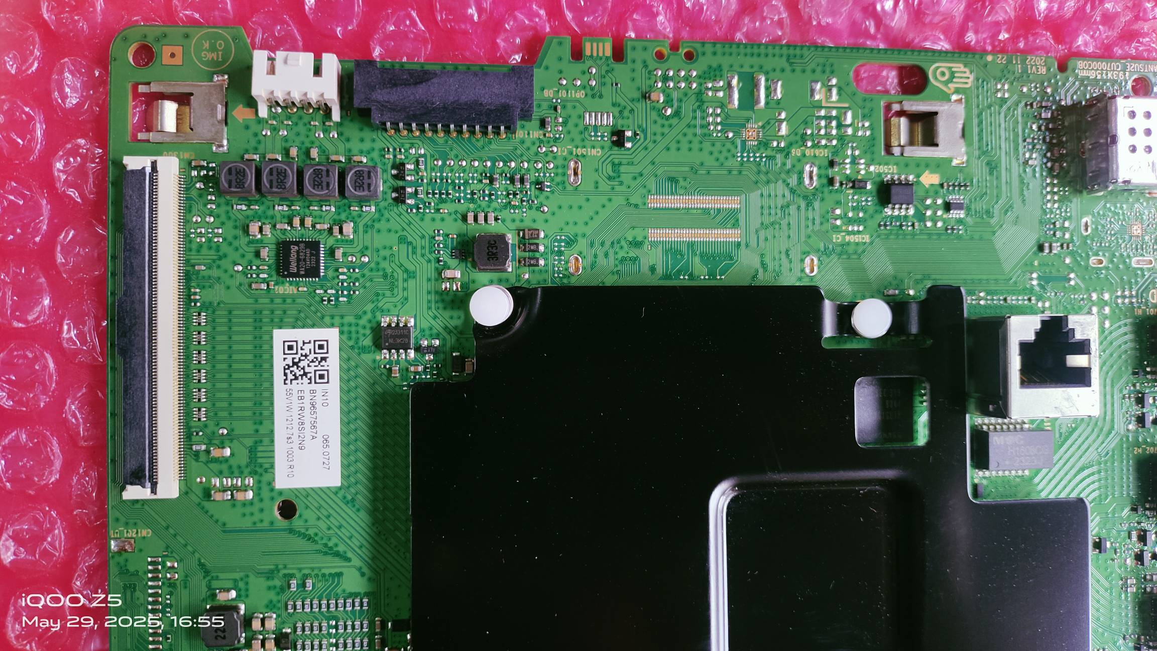 Samsung UA55AU7700KLXL , UA55AUE70AKLXL , 4k Android Board  4k Mainboard , 4k Motherboard #WB06 image 2