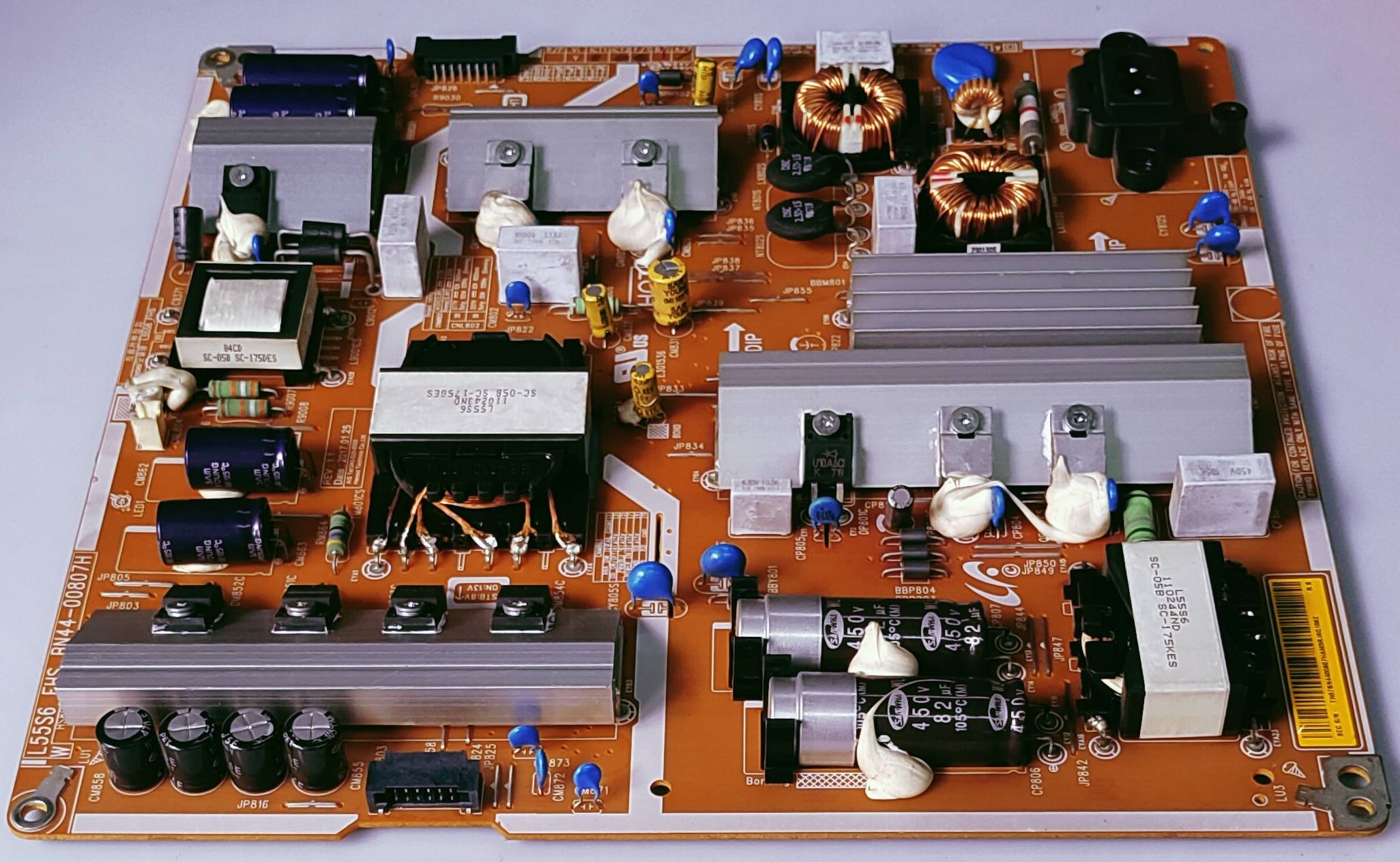 SAMSUNG UA49MU6303KXXM 4K POWER SUPPLY BOARD image 6
