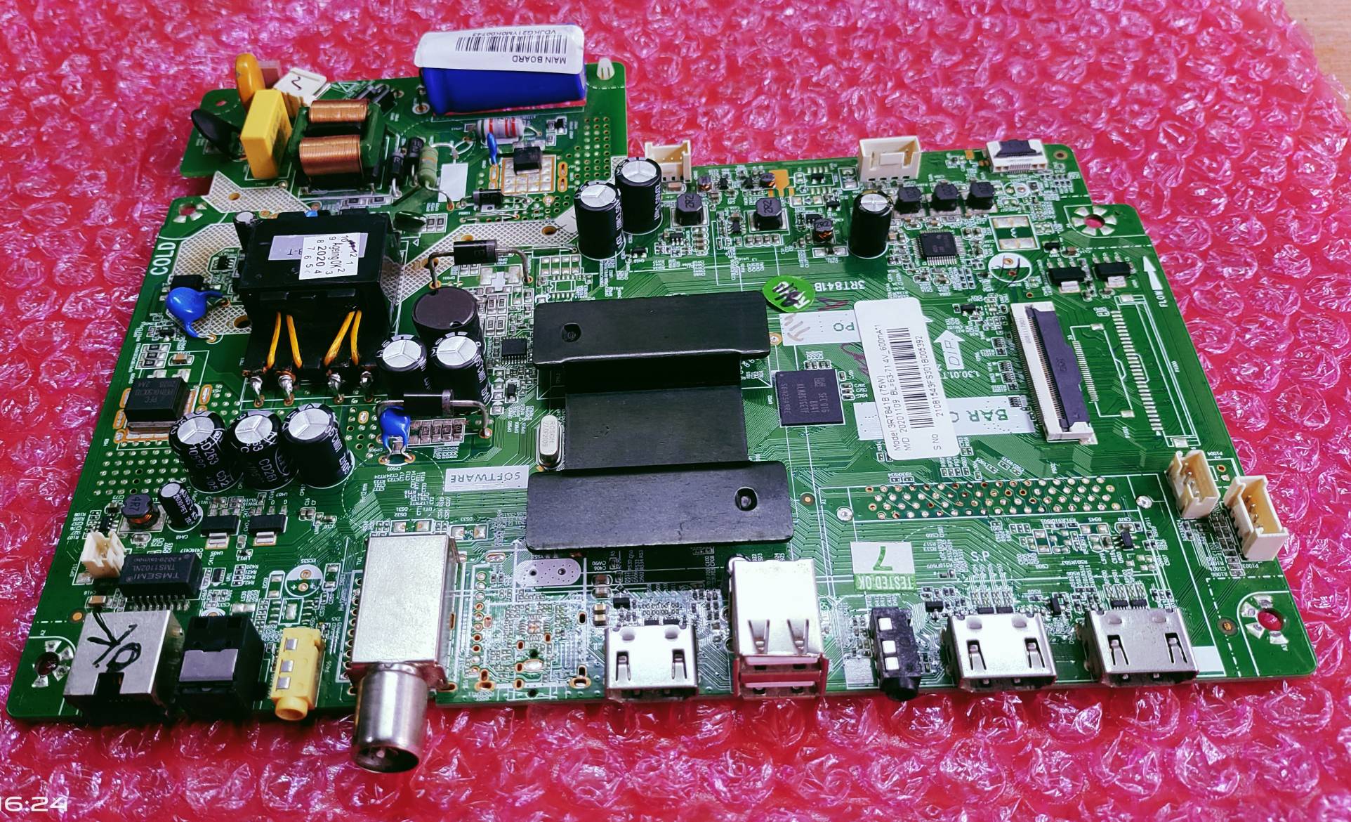 LLOYD 43FS301B ANDROID MAIN BOARD, ANDROID MOTHER BOARD, ANDROID COMBO BOARD, #WB16 image 5