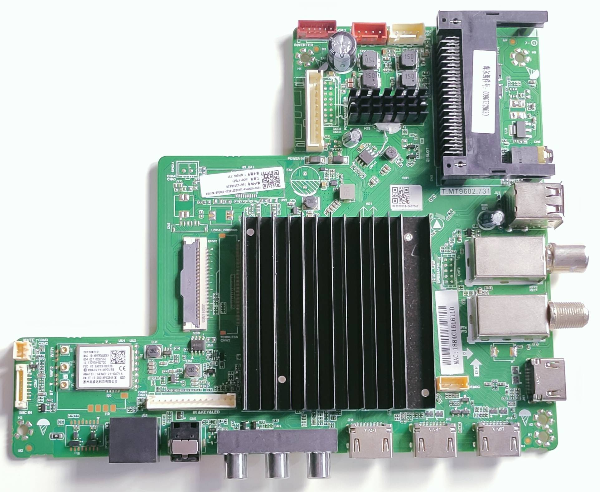 Haier Google LED TV 43P7GT Motherboard, Main Board, Main PCB image 2