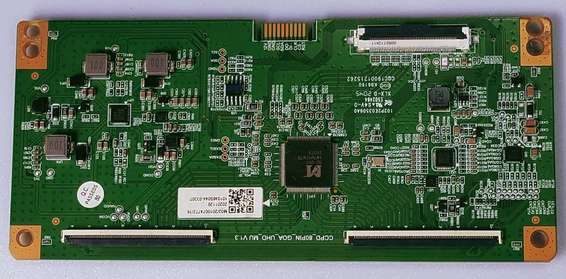 HAIER LE50K6600HQGA LED TV TCON NUMBER CCPD\_80PIN\_GOA\_UHD\_MU V1.3 image 5