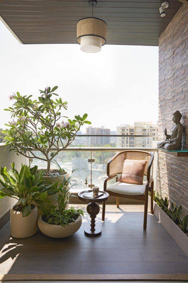 Balcony Interior Design in Chennai | Modern Balcony Decor, Small Balcony Ideas Outdoor Design India image 4