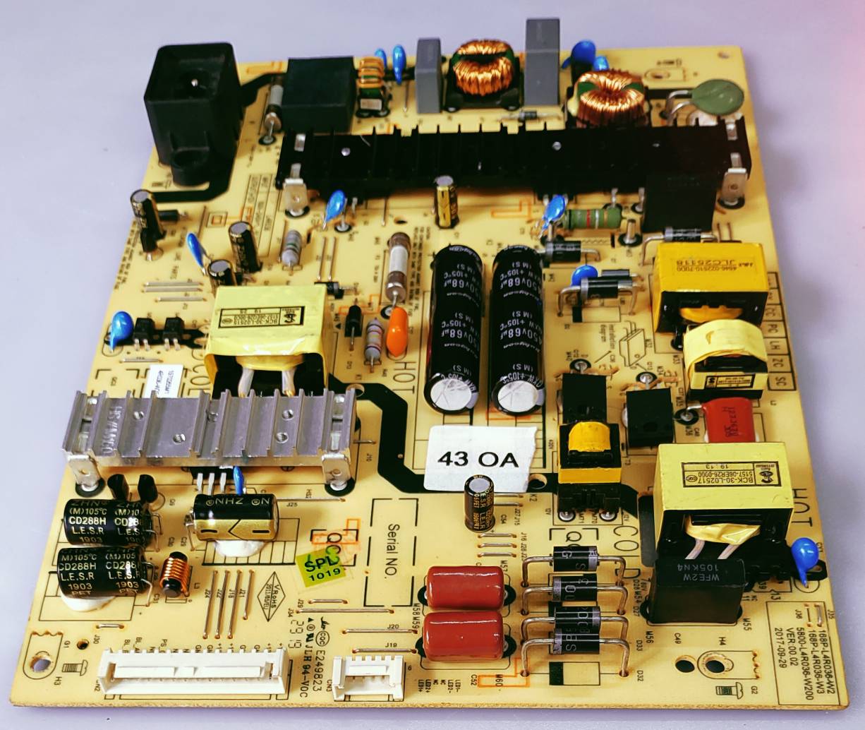 THOMSON LED TV POWER SUPPLY BOARD MODEL NUMBER 43OATH1000 image 4