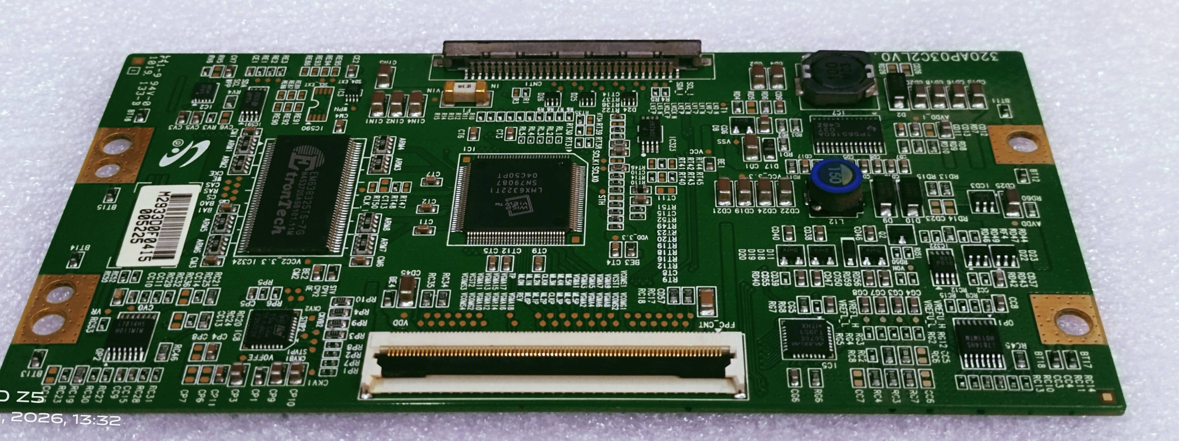 SANSUI LCDTCSL32HBM LED TV TCON PART NUMBER 320AP03C2LVO.1 image 2