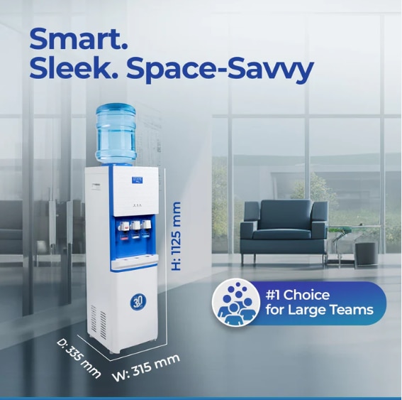 ATLANTIS BIG PLUS | 5L/Hour Cooling Capacity | 8L Cold Tank Storage | Smart Glass Push-Pull Taps | 1 Year Warranty | Hot, Normal & Cold Water image 4