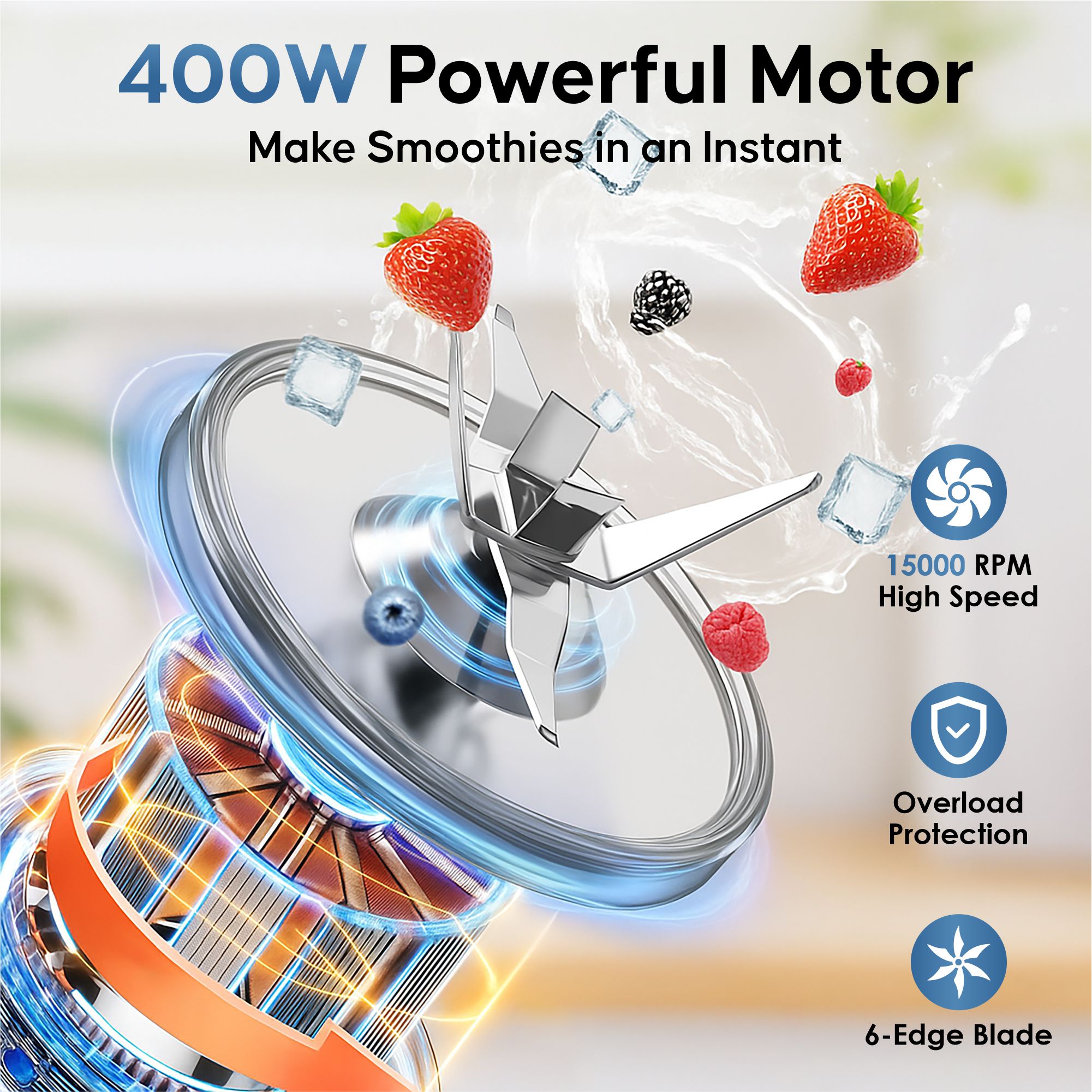 BOOSTER Powerful 400 W Juicer Mixer Grinder (Nutri_Pro | 2 Jars | Black, Grey) image 2