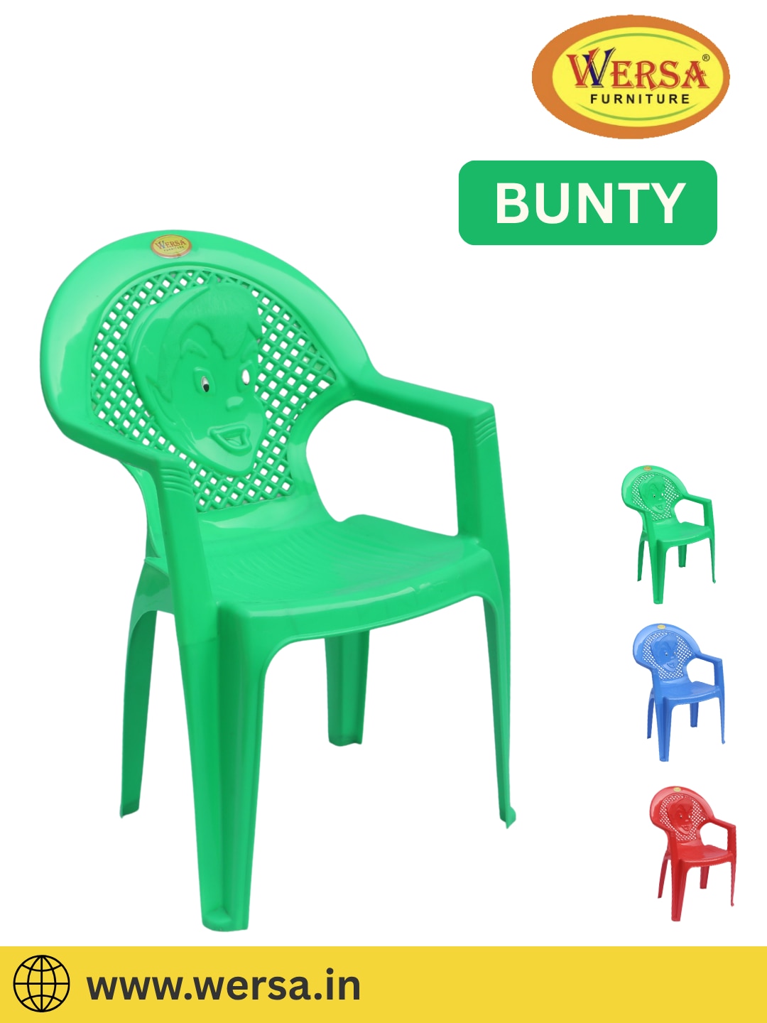 WERSA BUNTY Plastic Chair with Armrest image 3