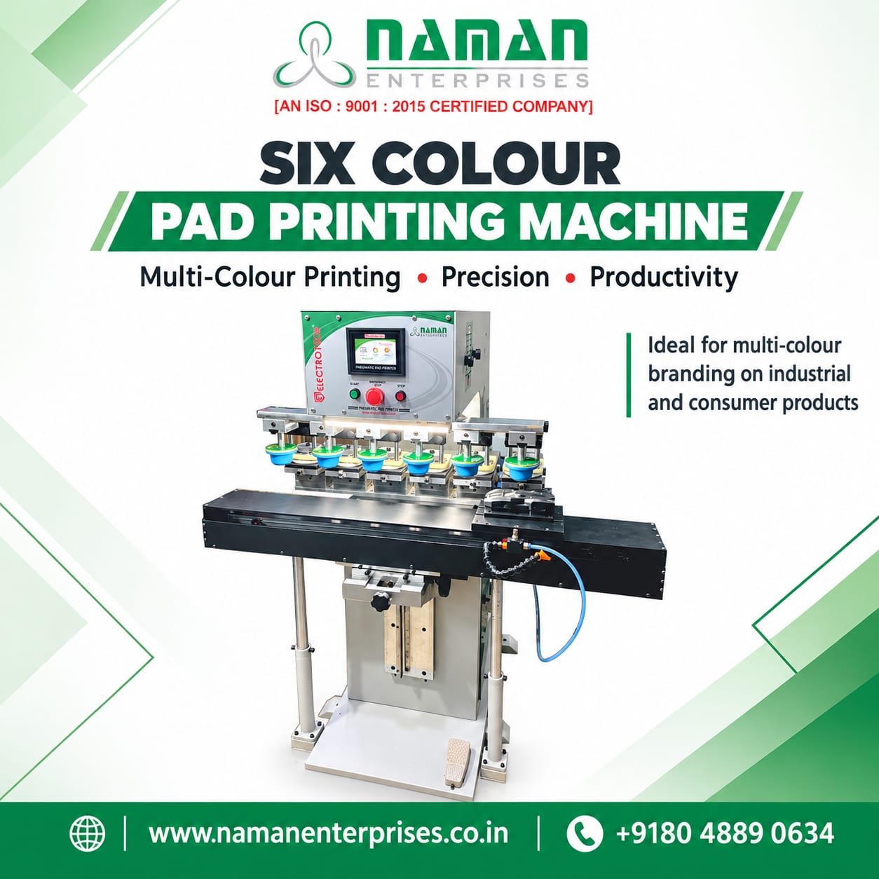 SIX COLOR PNEUMATIC PAD PRINTING MACHINE image 4