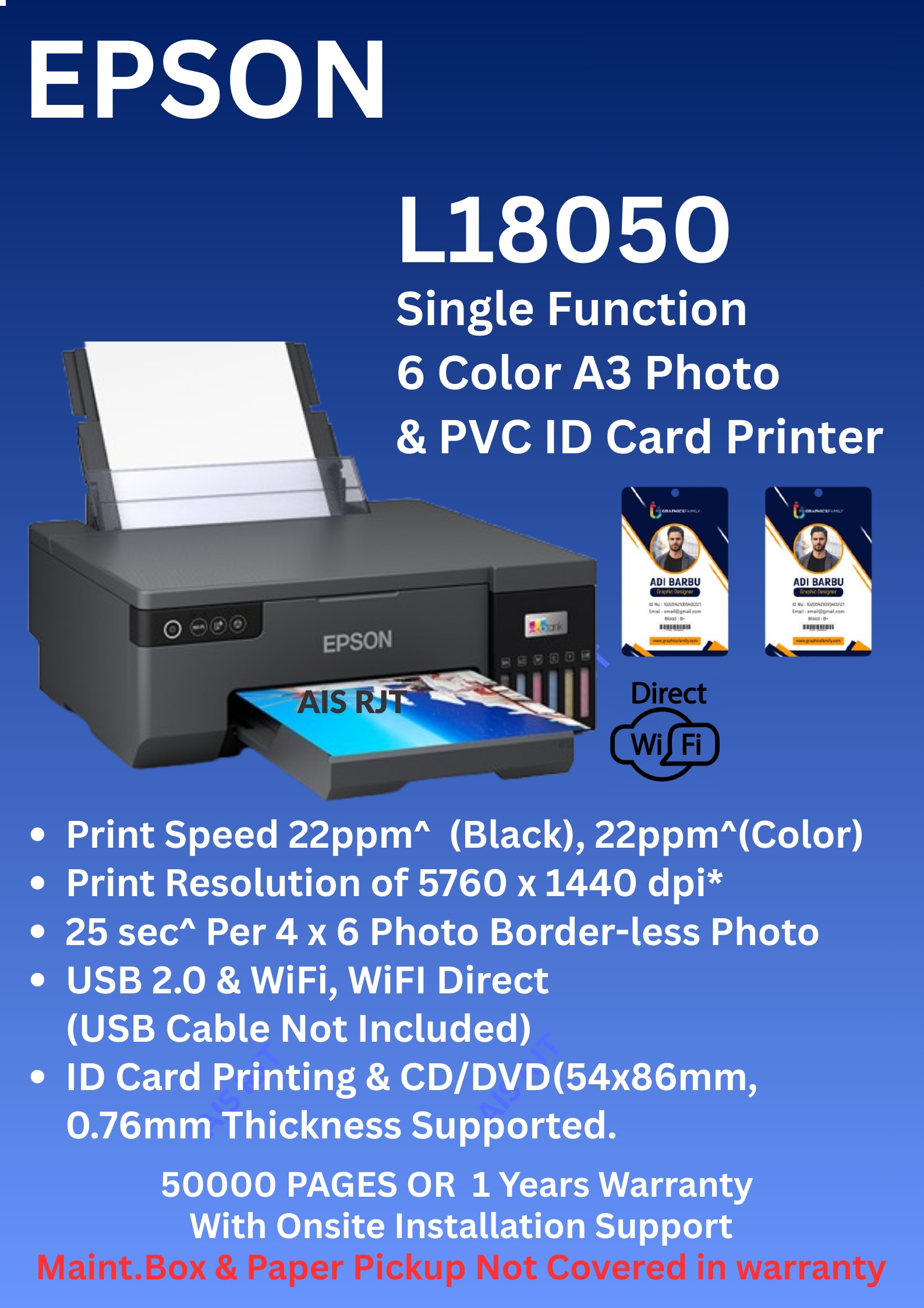 Epson L8100 Ink Tank Photo All-in-One Printer image 2