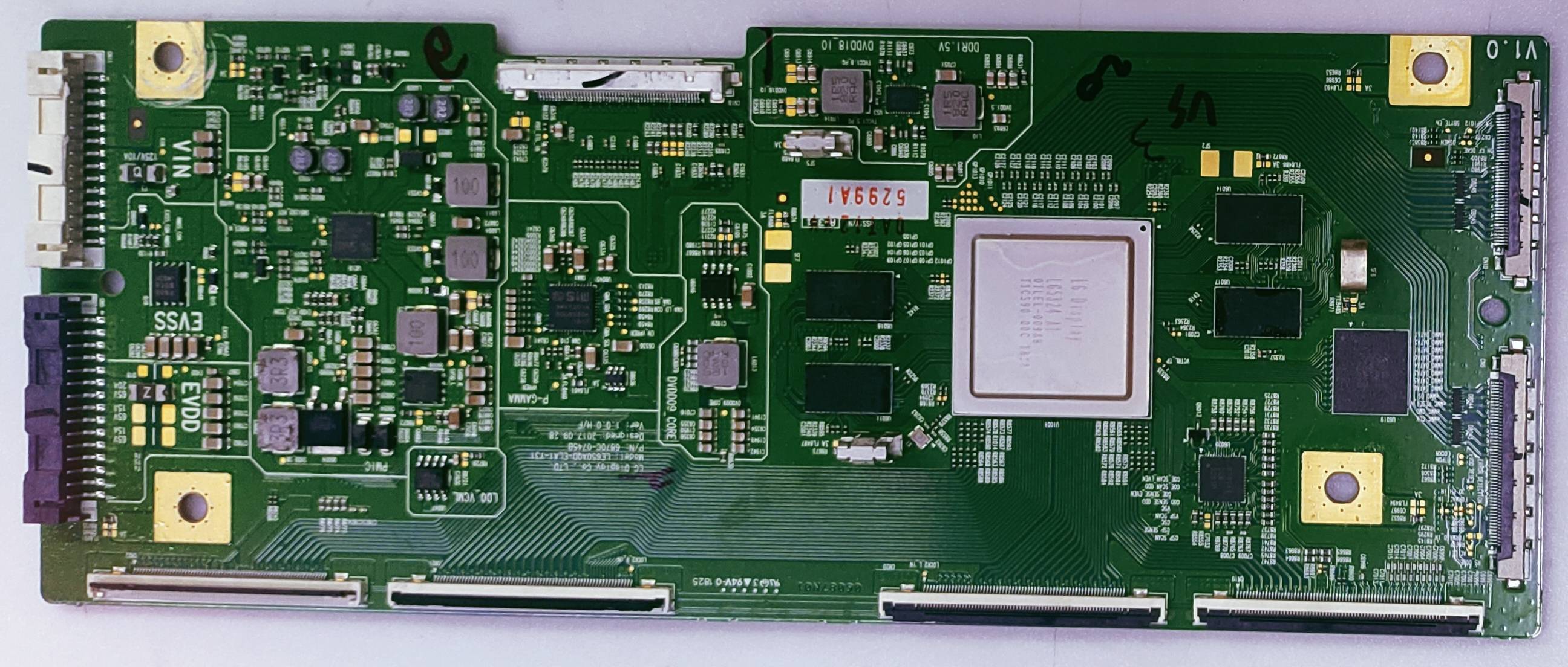 LG OLED55C8PTA LED TV TCON PART NUMBER LE650AQD-ELA1-Y31 P/N: 6870C-0745B image 2