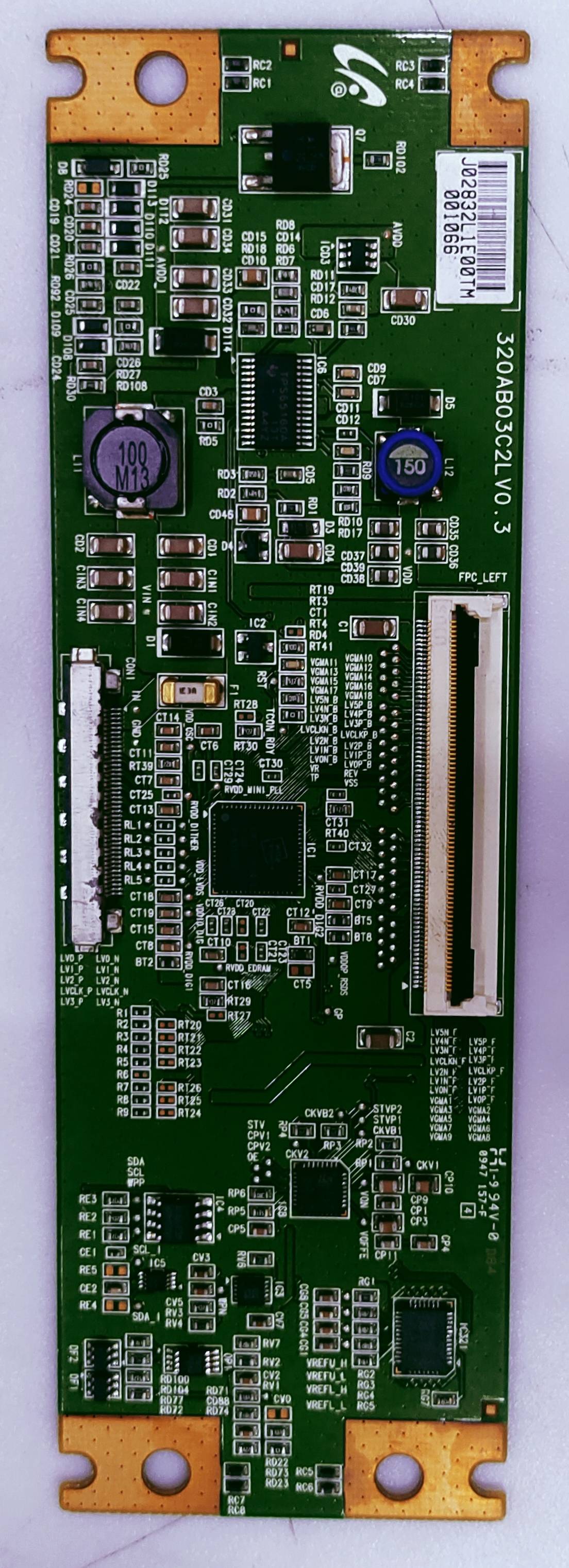 Samsung J02832L1 T-con Board Part NO.320AB03C2L V0.3 image 2
