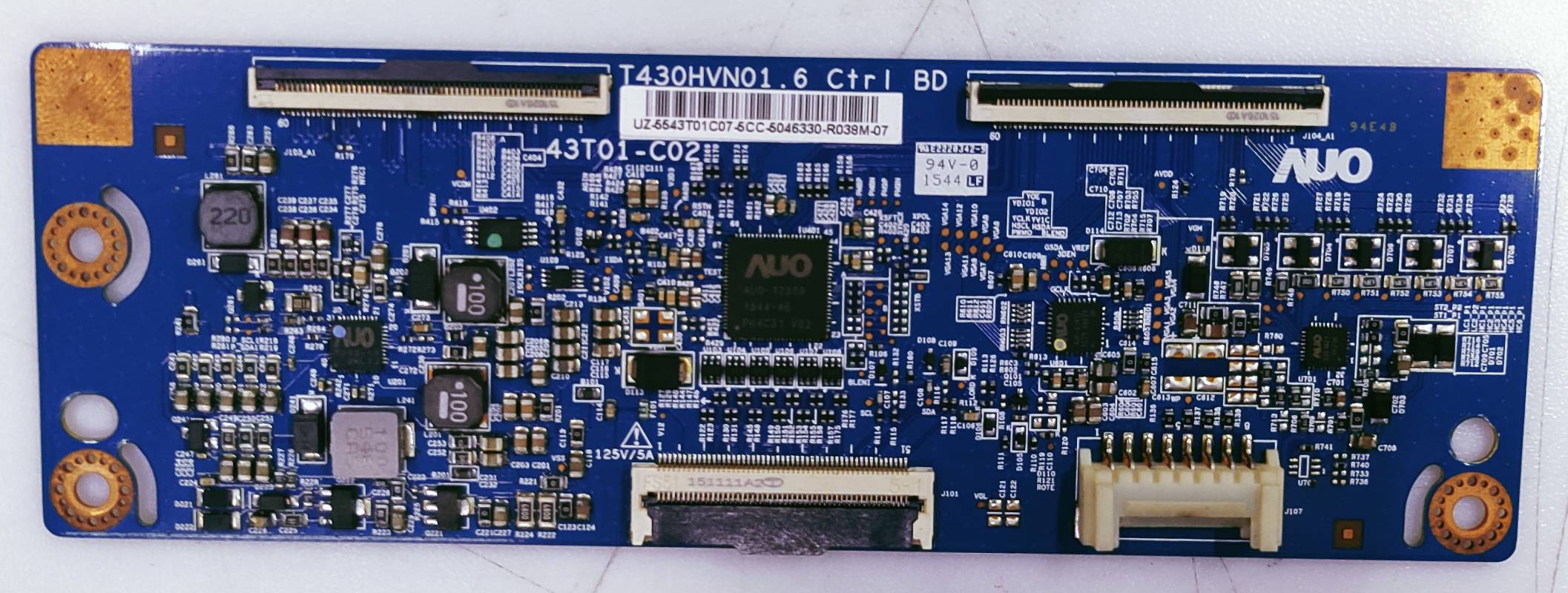 SAMSUNG UA43J5100AR LED TV FHD TCON PART NO.T430HVN01. 6 CTRL BD (UZ-5543T01C07 image 3
