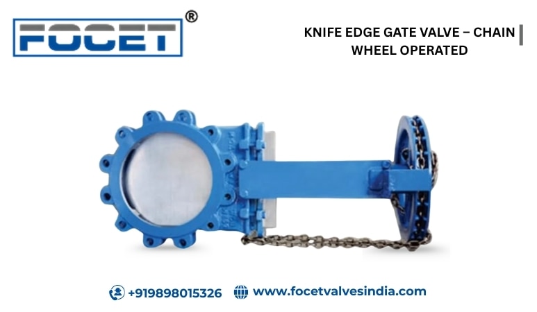 KNIFE EDGE GATE VALVE – CHAIN WHEEL OPERATED image 3