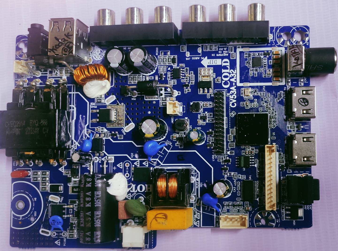 UNIVERSL LED CV53A-A32 MAIN BOARD #wb32  image 2