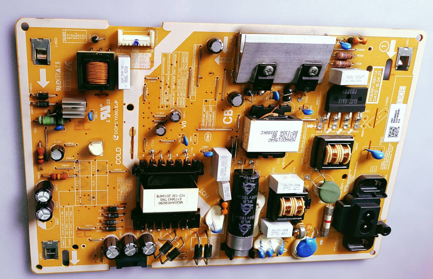 SAMSUNG UA43T577OAUBXL Power Supply Board, SMPS Board, #wb42 image 2
