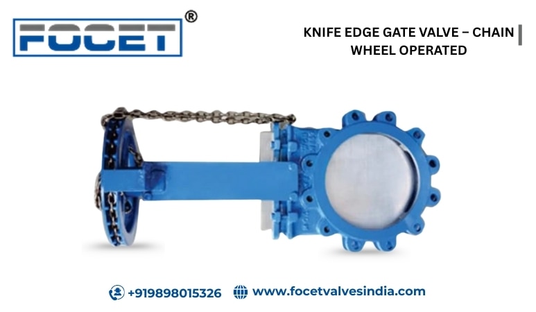 KNIFE EDGE GATE VALVE – CHAIN WHEEL OPERATED image 2