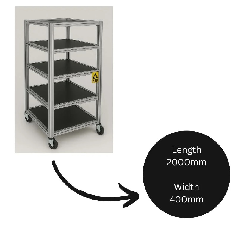 Aluminium Profile ESD Rack image 3