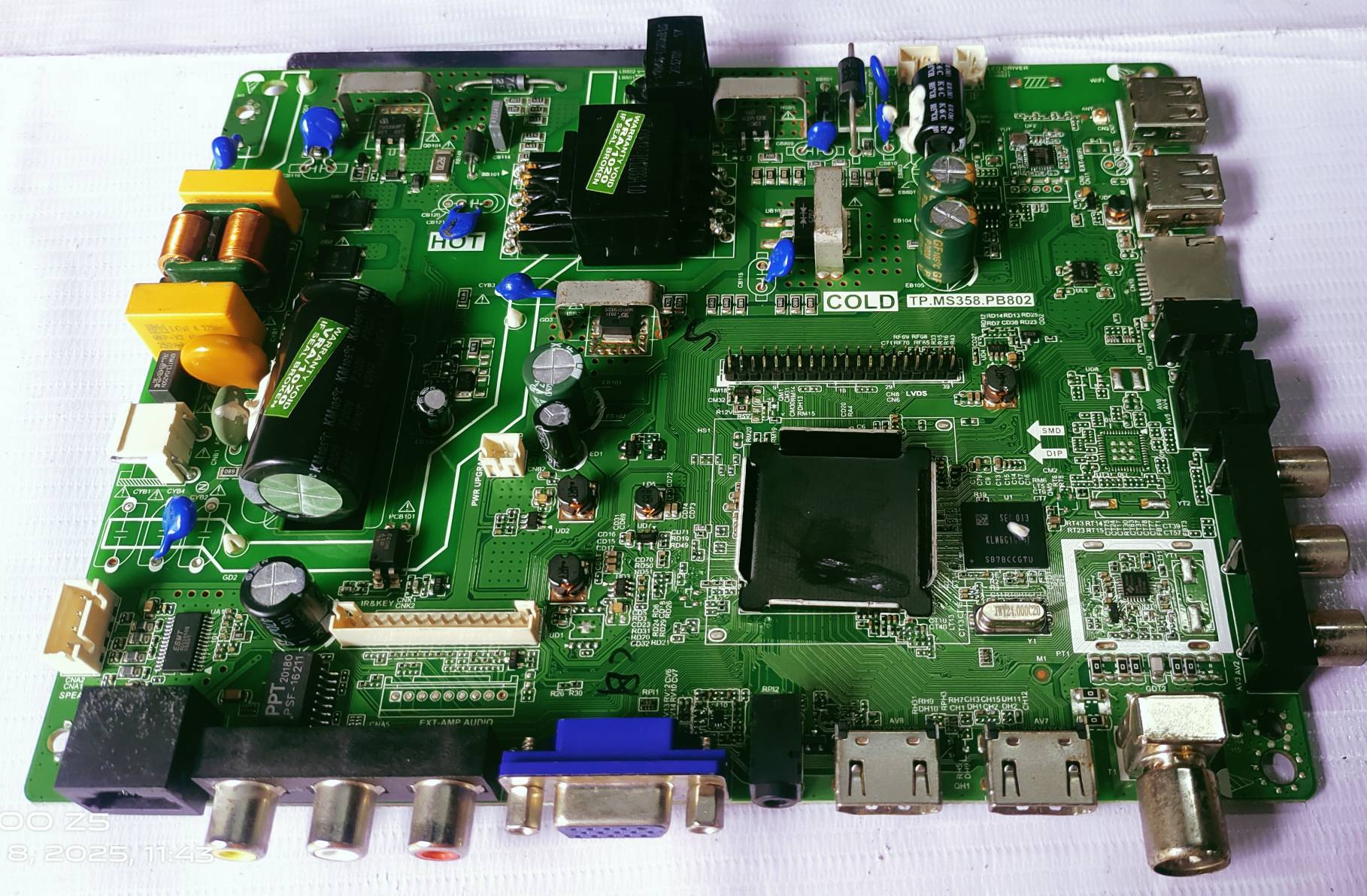 UNIVERSAL LED TP.MS358.PB802 MOTHER BOARD #WB 36 image 2