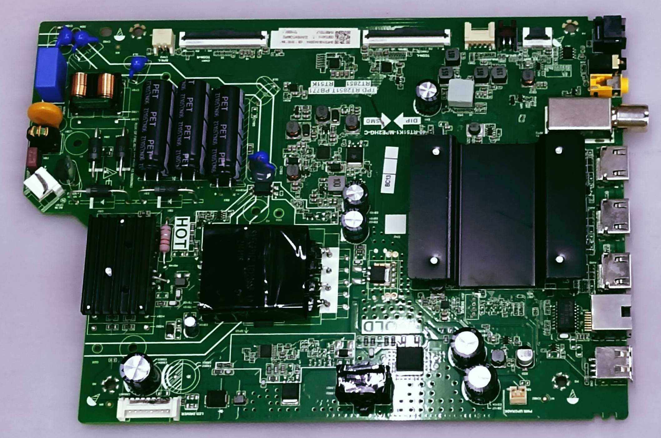 IFFLACON 4K LED TV Android Mother Board Model Number 43U61 Board Number TPD.RT2851T. PB771 RT2851 RT51K image 2