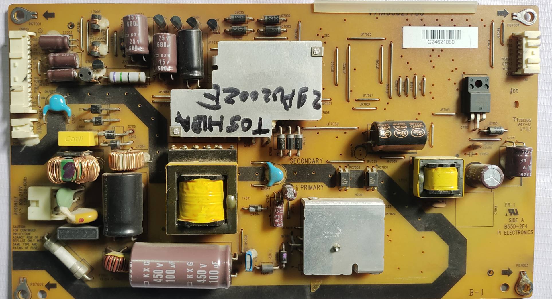 TOSHIBA 29AU200ZE ANDROID POWER SUPPLY, SMPS BOARD #Wb29 image 4