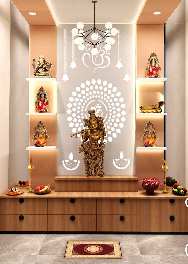Elegant Pooja Room Design Chennai image 4