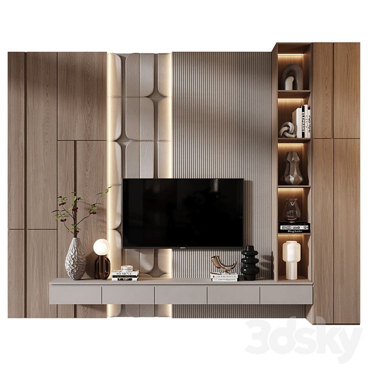Designer TV Unit Concepts for Elegant Interiors image 2