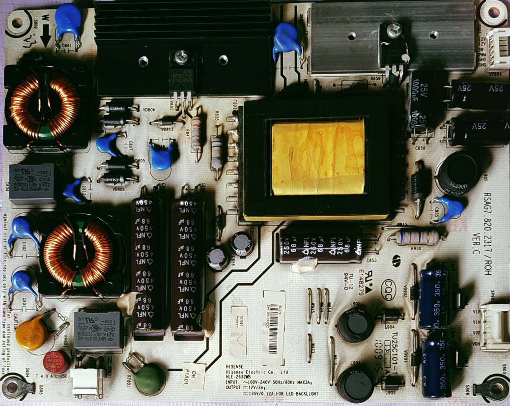HISENSE HLE-2632W6. POWER SUPPLY BOARD, SMPS BOARD #Wb29 image 4