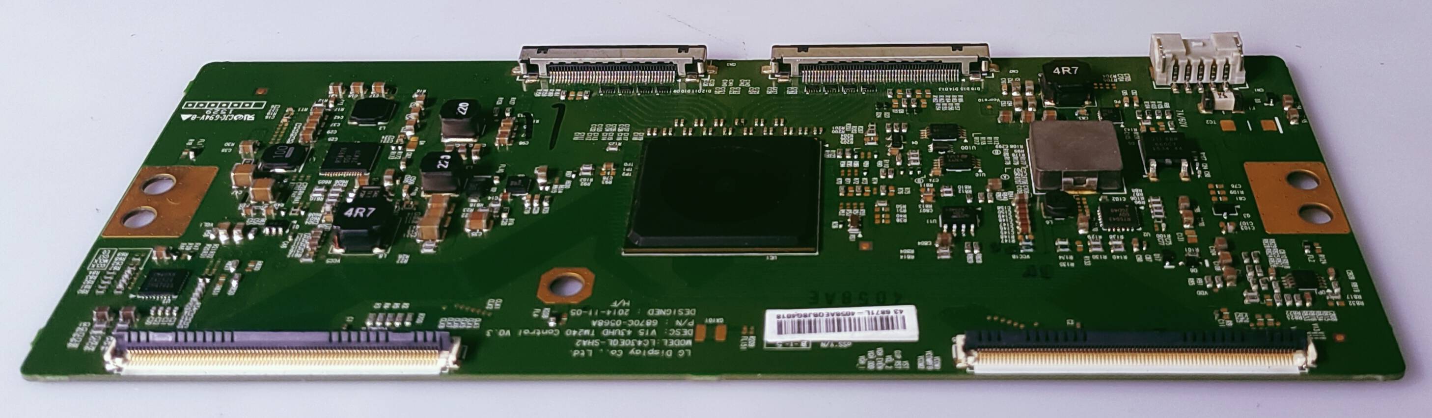 SONY 43X8500C LED TV FHD TCON PART NUMBER- LC430EQL-SHA2
V15 43UHD TM240 CONTROL VO.3
P/N 6870C-0568A image 5