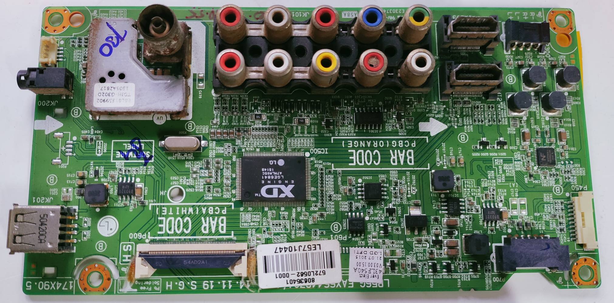 LG 43LF540A-TB LED Full HD TV Motherboard, Main Board, Main PCB image 5