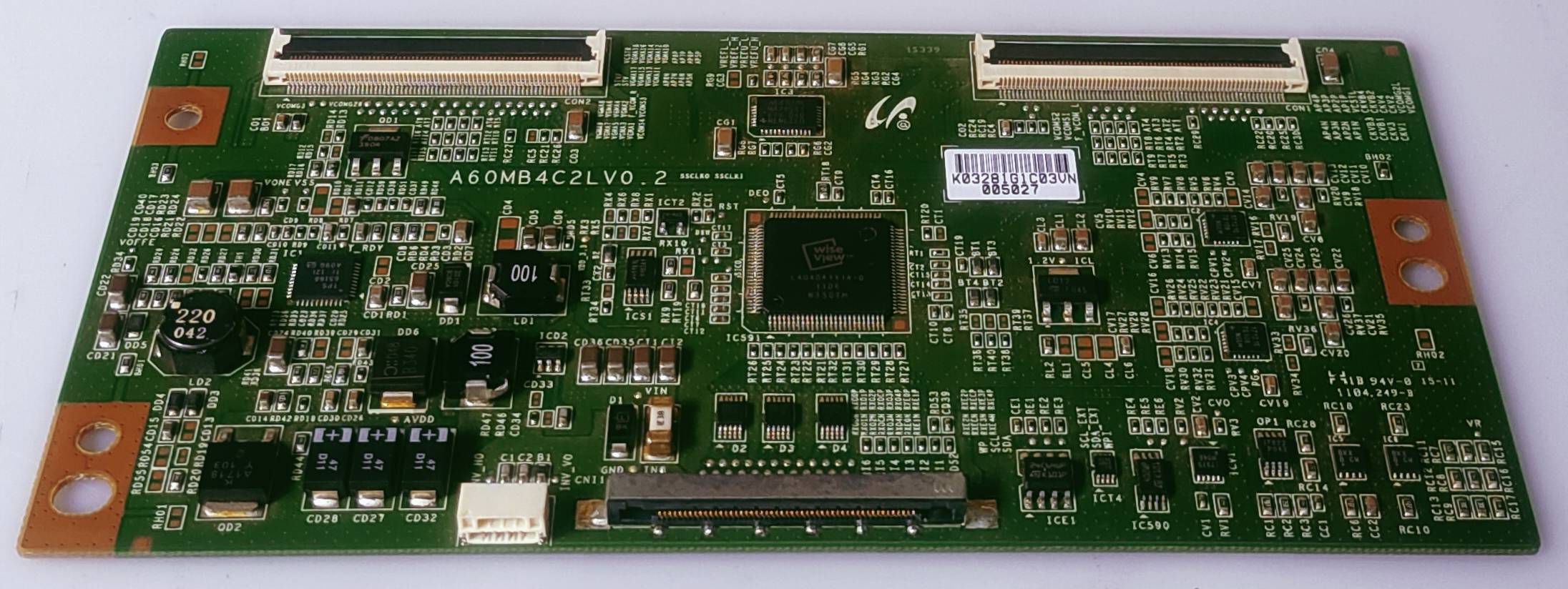 SANSUI LCDTV54090XH-M LED TV FHD  TCON PART NUMBER A60MB4C2LV0.2 image 3