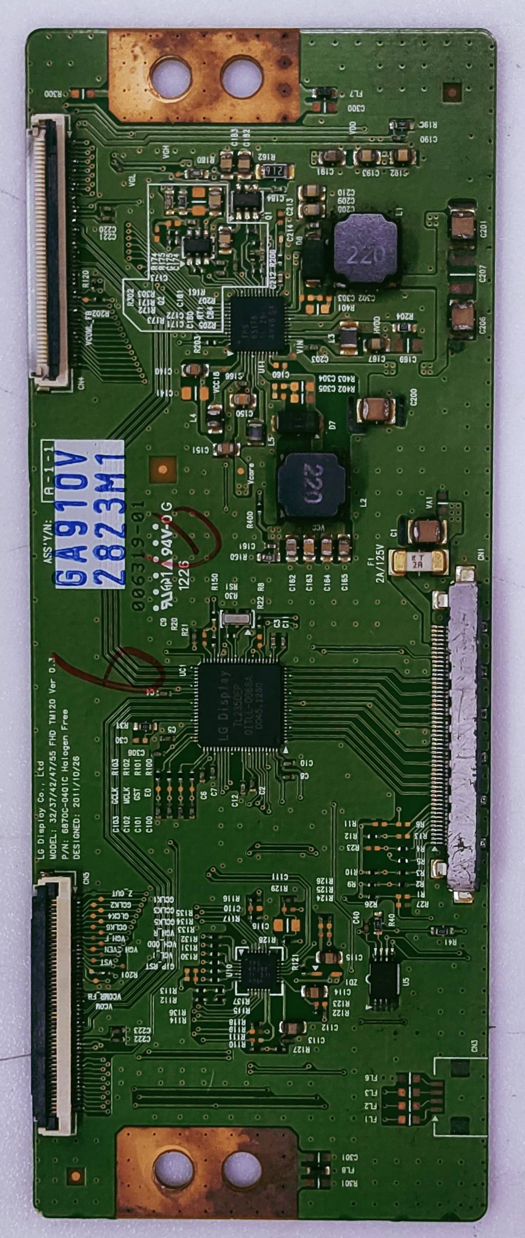 LG TVON 32/37/42/47/55/ FHD TM120 VER 0.3 LED TV  PART NO. 6870C-0401C HA L OGEN FREE image 6