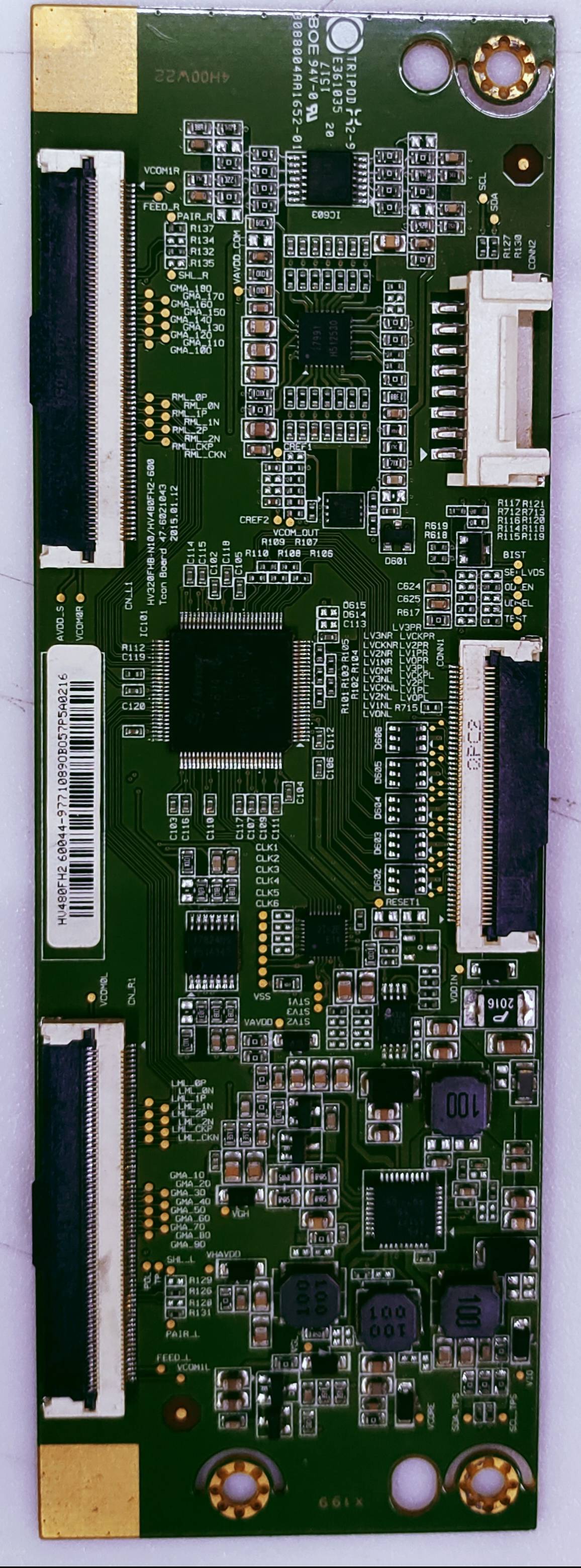 SAMSUNG UA48J5300AR TCON PART NO.HU480FH260044 image 3