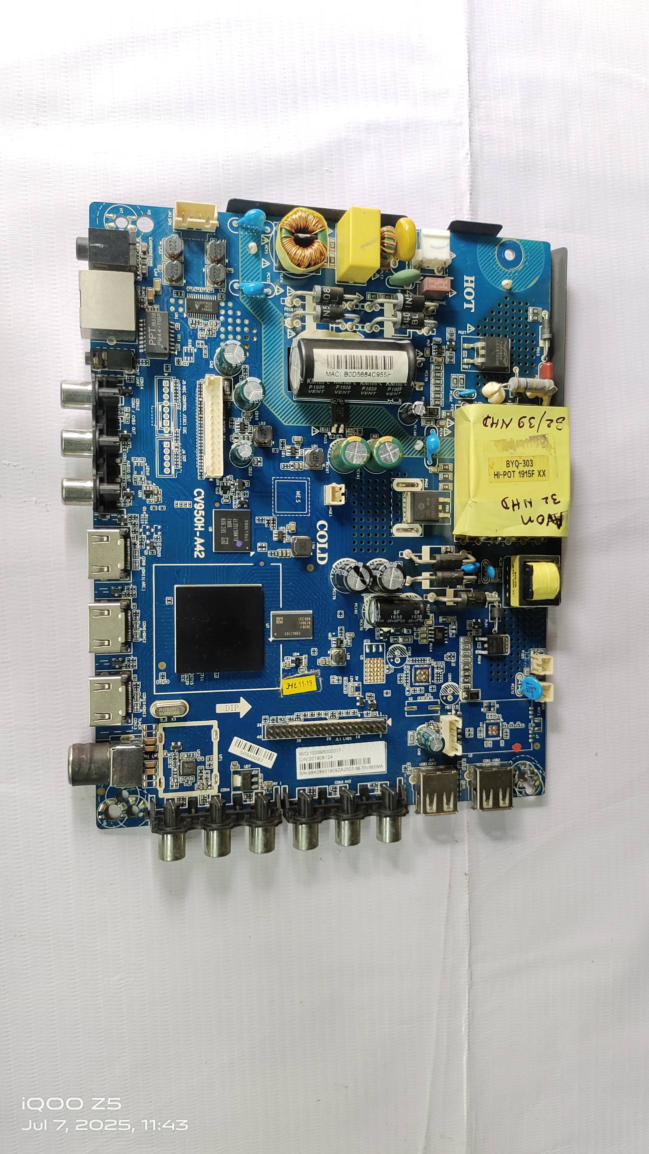 CV9255-A42 LED MOTHER BOARD,FOR LED BOARD #wb36   image 2