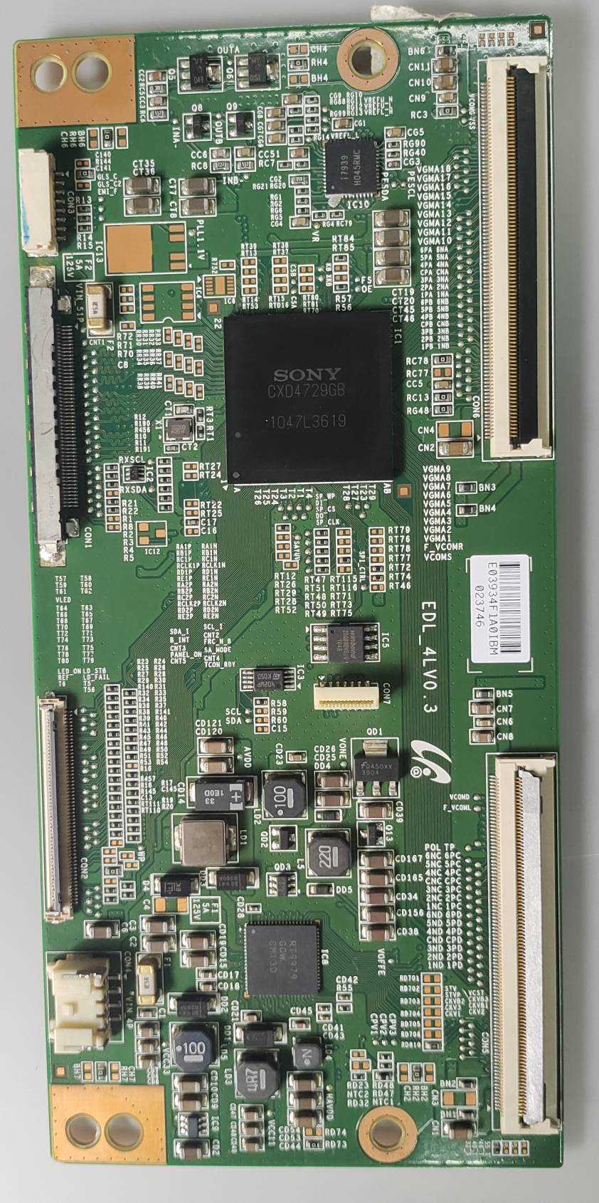 SONY 32EX700 LED TV TCON PART NUMBER.EDL_4LVO.3 image 5