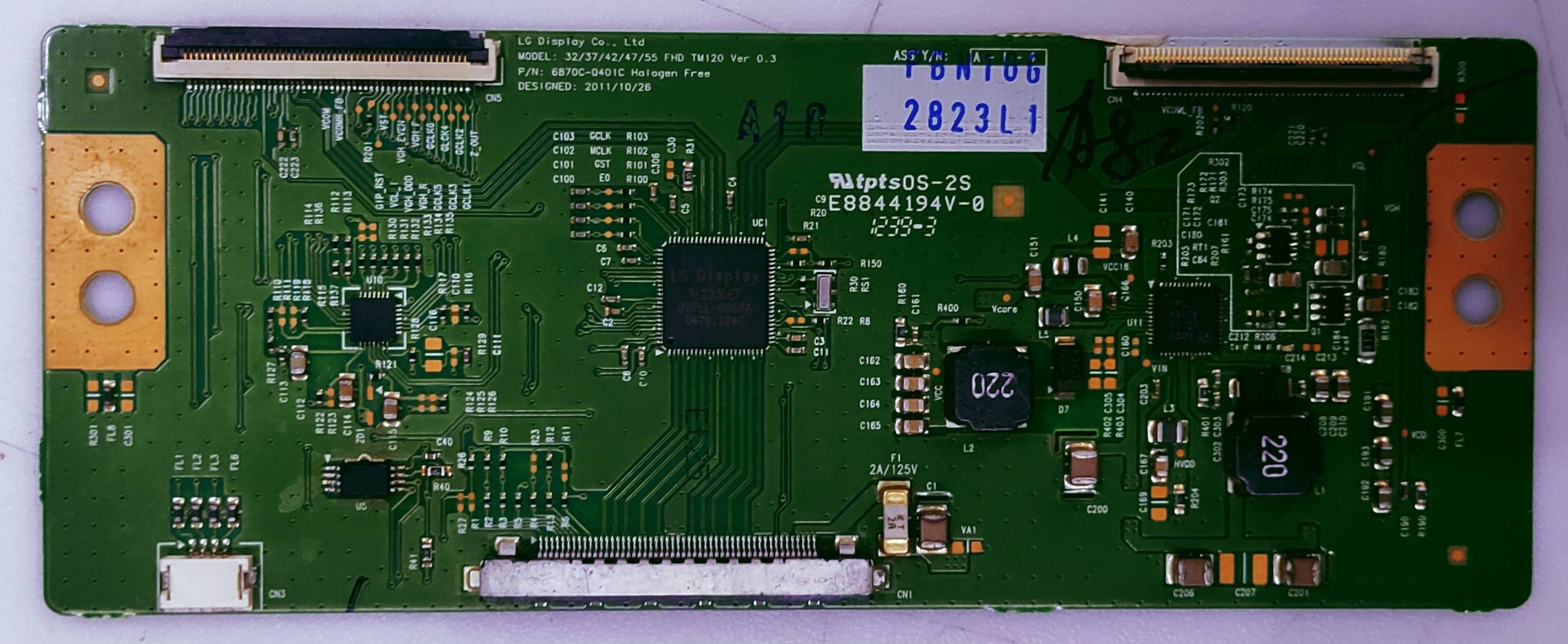LG TCON 32/37/42/47/55 FHD TM120 VER 0.3 LED TV 4K  PART NO.6870c-0401C HA L OGEN FREE image 6