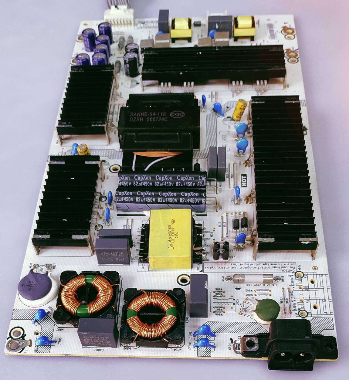 VU LED TV POWER SUPPLY BOARD MODEL NUMBER 65LX image 2
