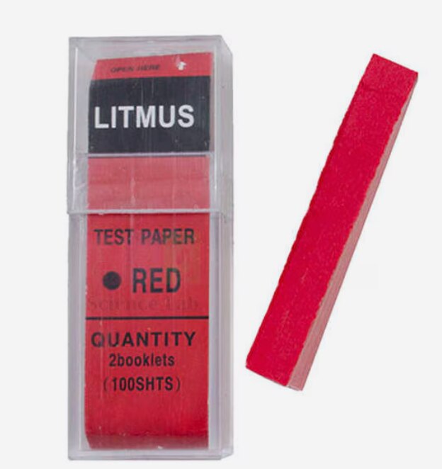 Science Lab Blue & Red Litmus Paper image 2