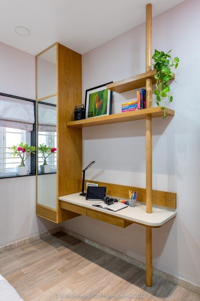 Study Area Interior Design with Wooden Finishing Touch image 3
