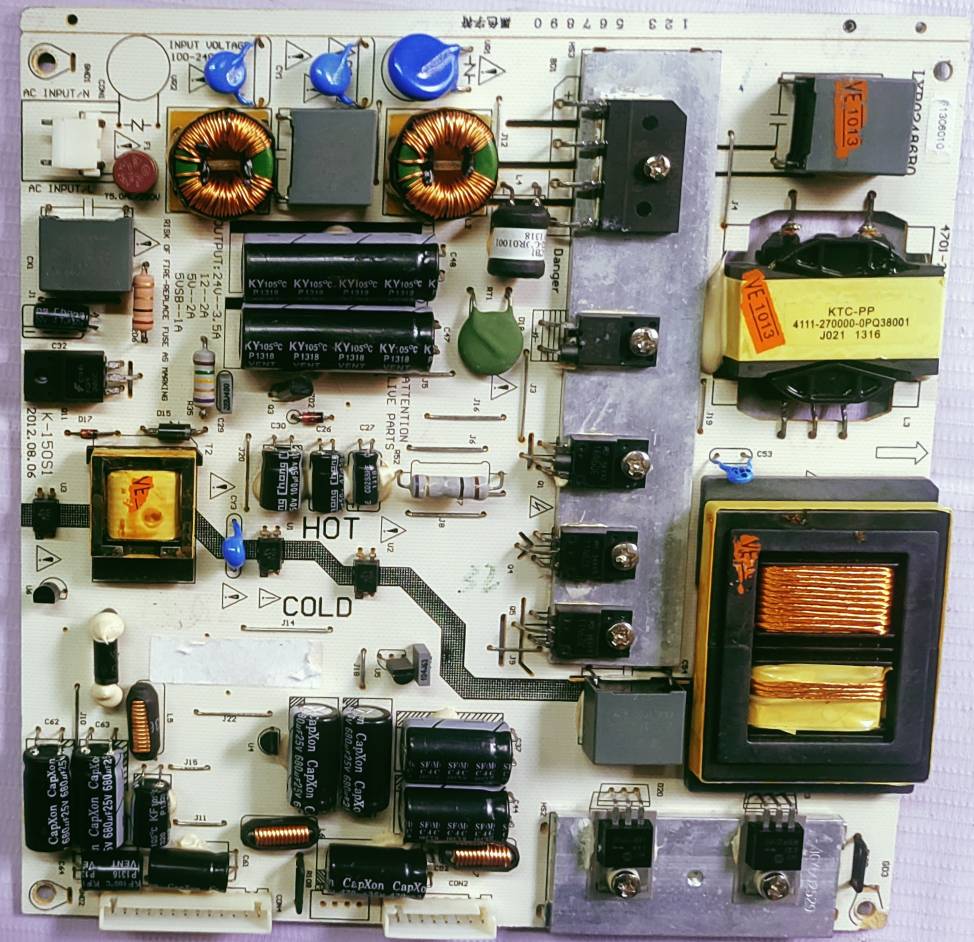 PHILIPS 42PFL3040/T3 POWER SUPPLY BOARD, SMPS BOARD,#wb29 image 4