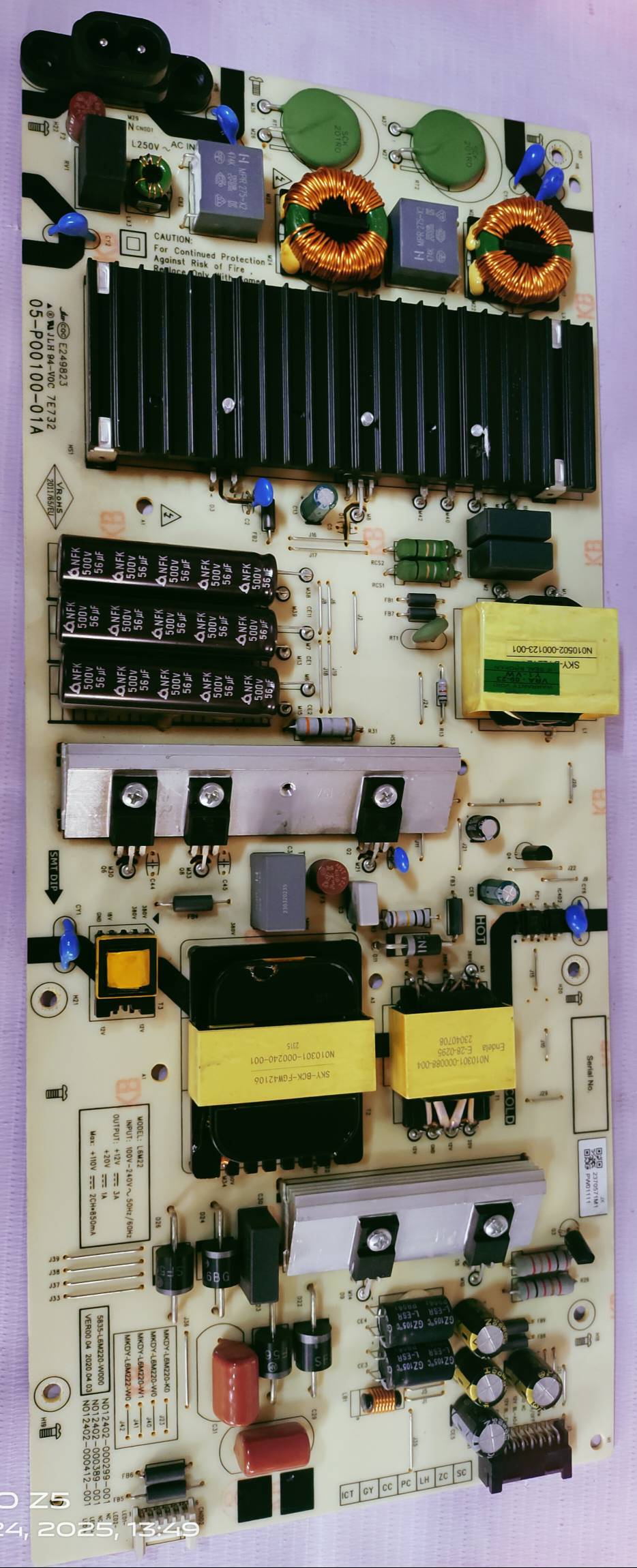 CROMA LED O65UGCO24601 POWER SUPPLY BOARD #Wb29 image 4