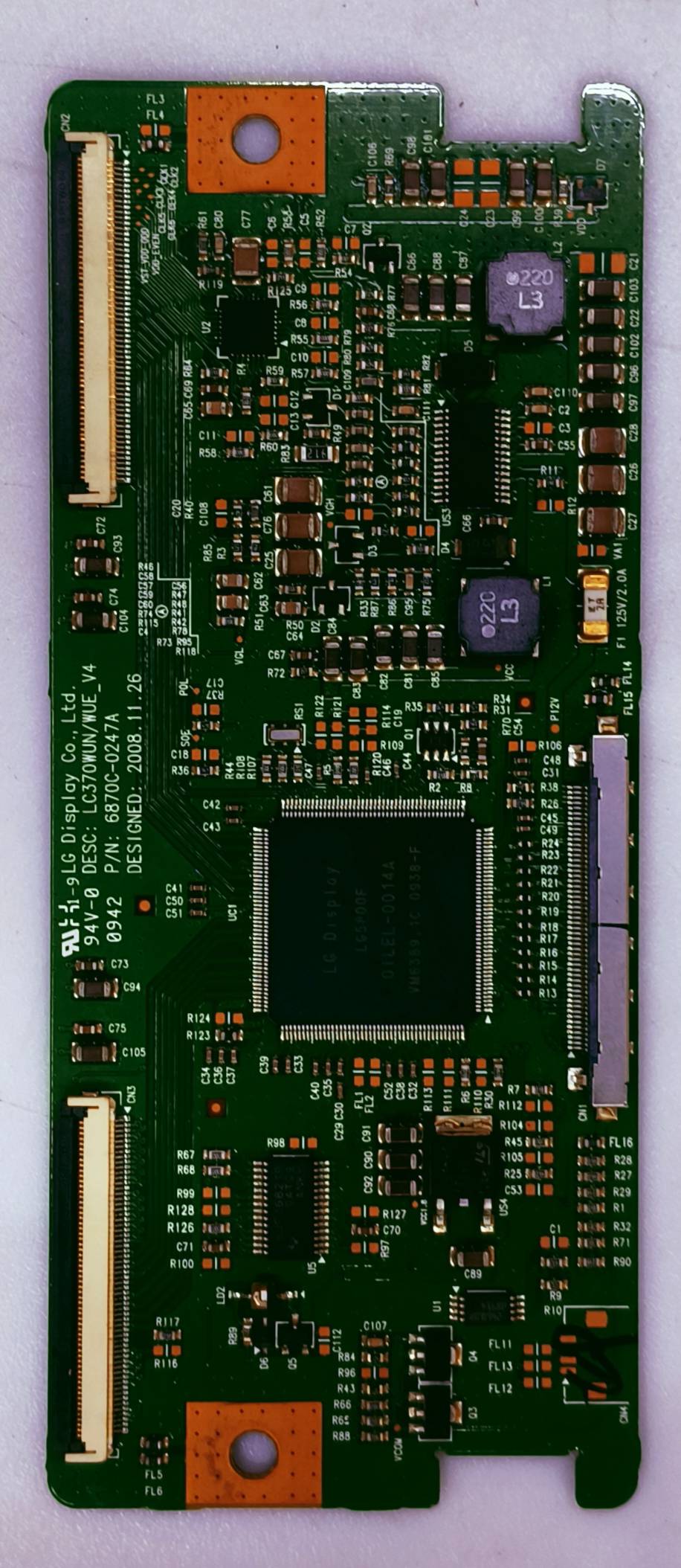 LG T-CON 37LH35 FR 8BD03H 1579A2, DESC:LC370WUN, P/N.6870C-0247A  image 3