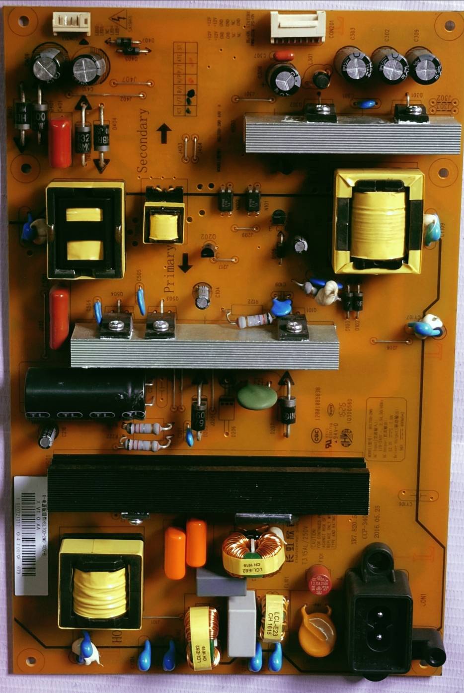 AKAI AKLT50-VD22CH POWER SUPPLY BOARD, SMPS BOARD #wb29 image 4
